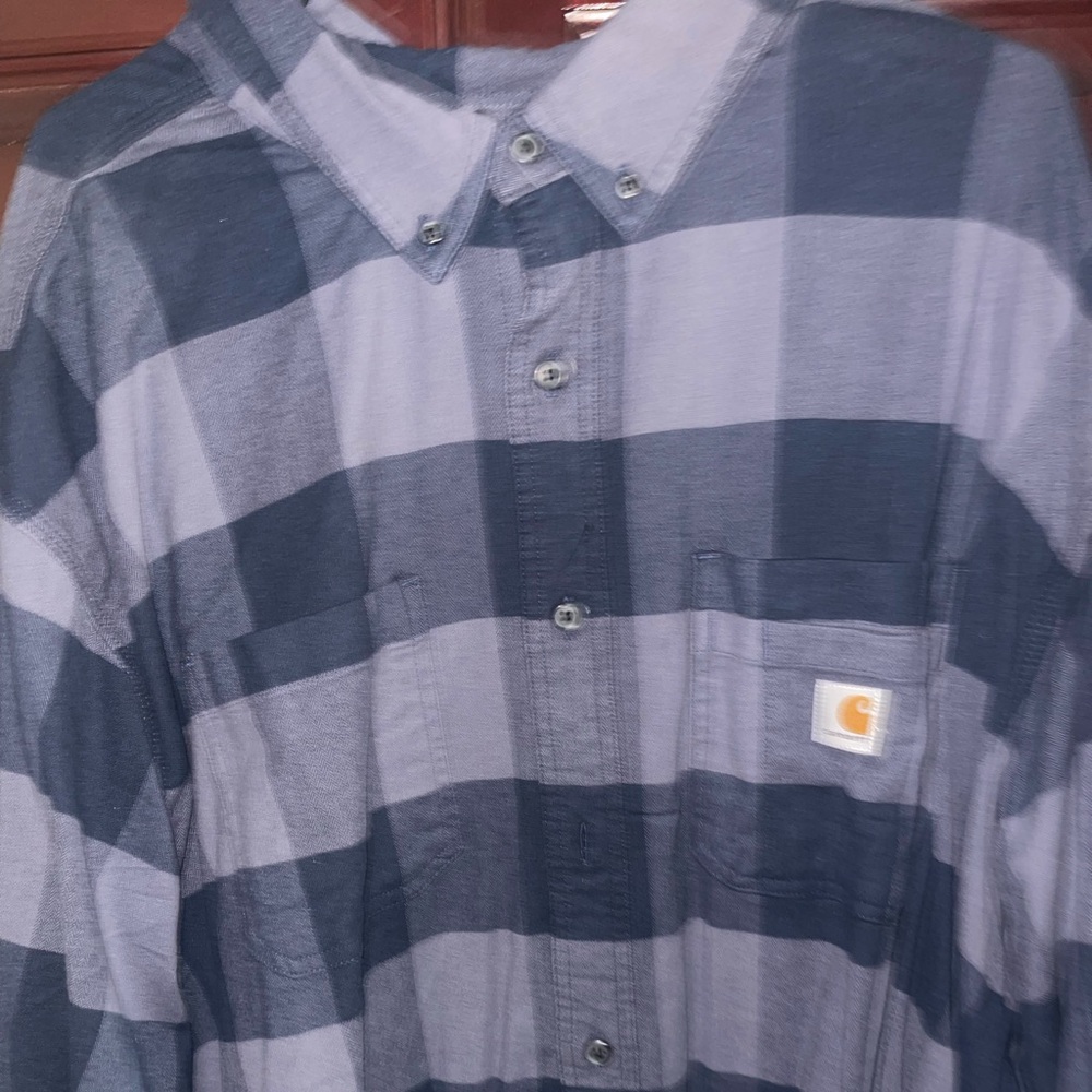 Carhartt Men's Relaxed Fit Flannel Sherpa-Lined Shirt
